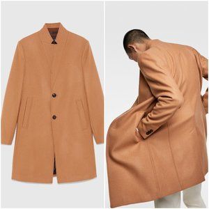 zara lapel coat men